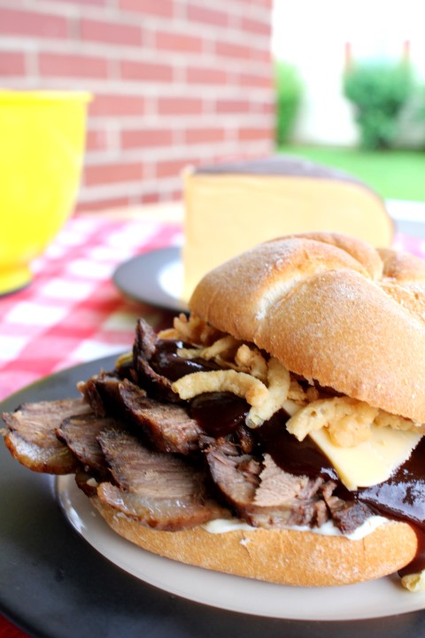 Smoked Barbecue Beef Brisket Sandwiches - Chocolate With Grace