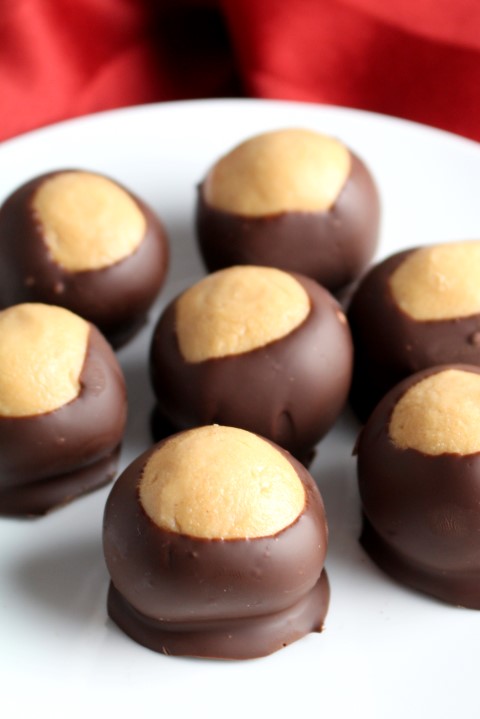 Buckeyes (Peanut Butter Balls) - Chocolate With Grace