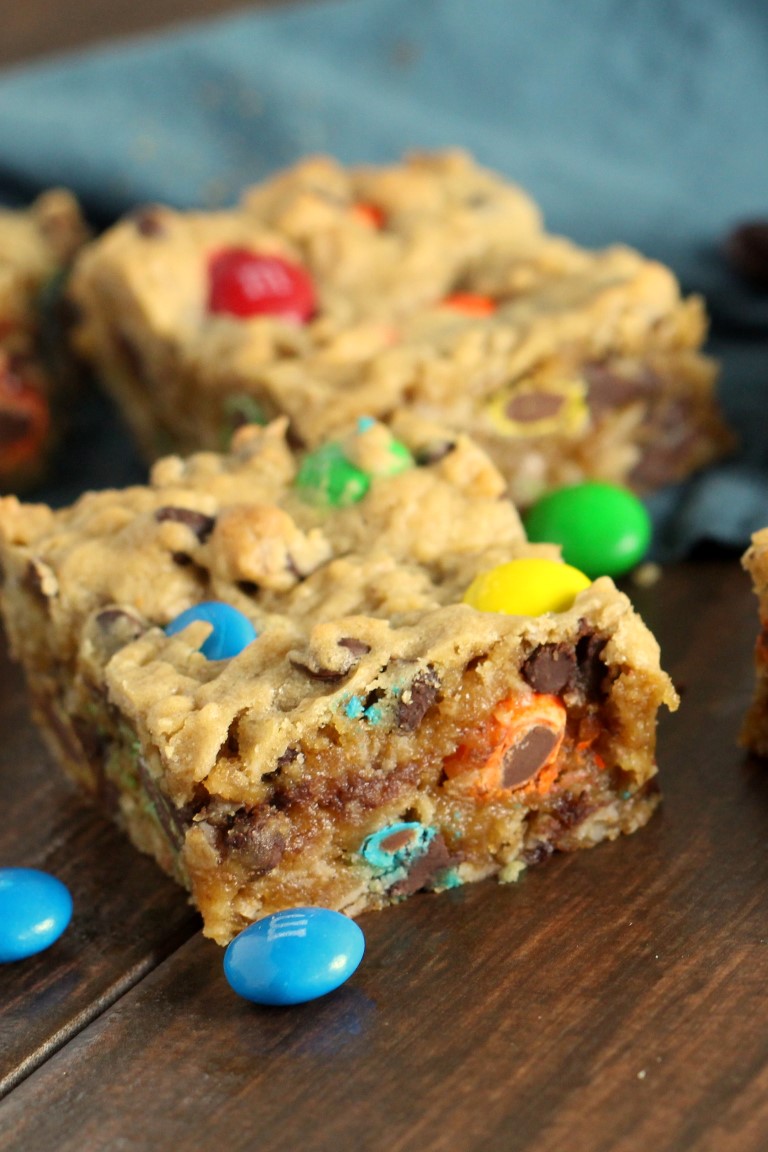 Monster Cookie Bars - Chocolate With Grace