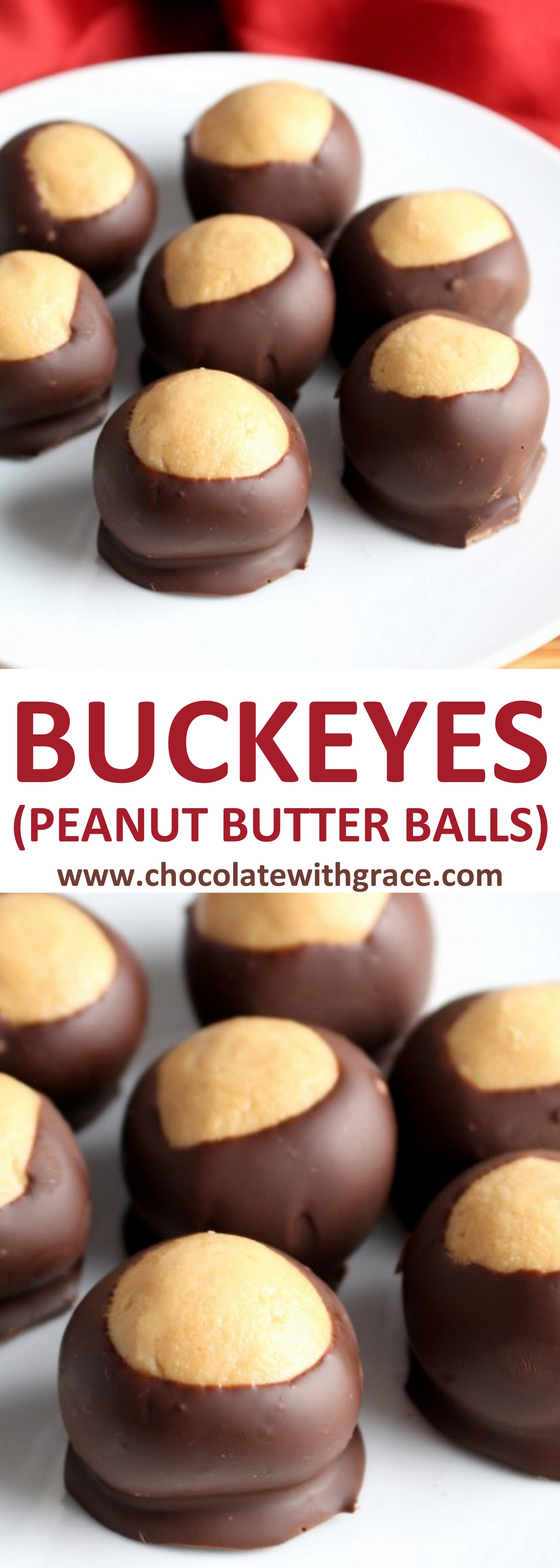 Buckeyes Peanut Butter Balls Chocolate With Grace