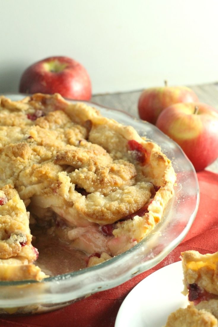 Cranberry Apple Crumb Pie - Chocolate With Grace