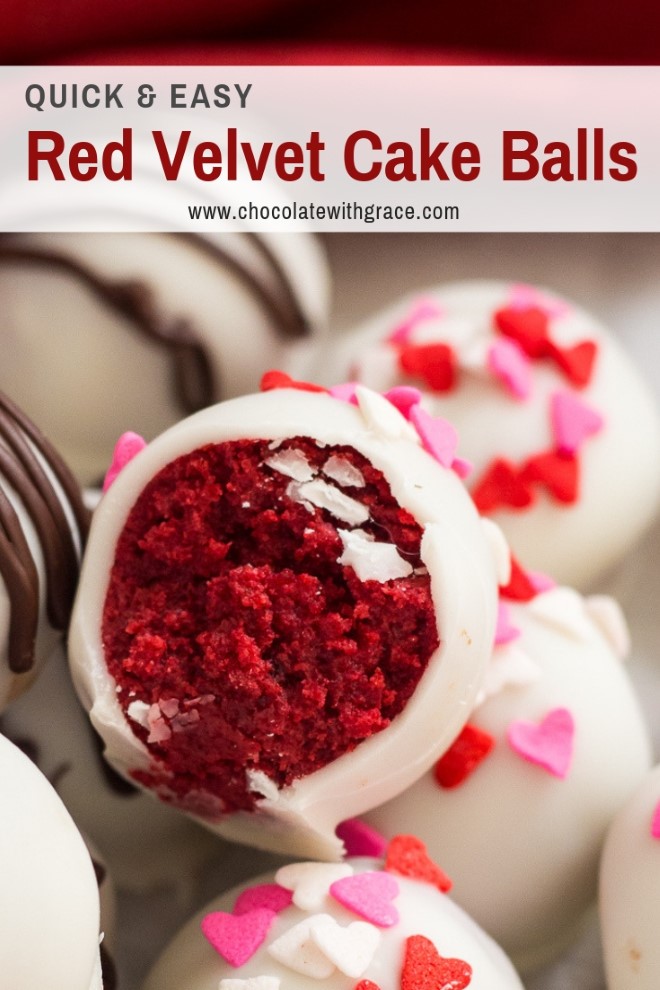 Red Velvet Cake Balls Chocolate With Grace 