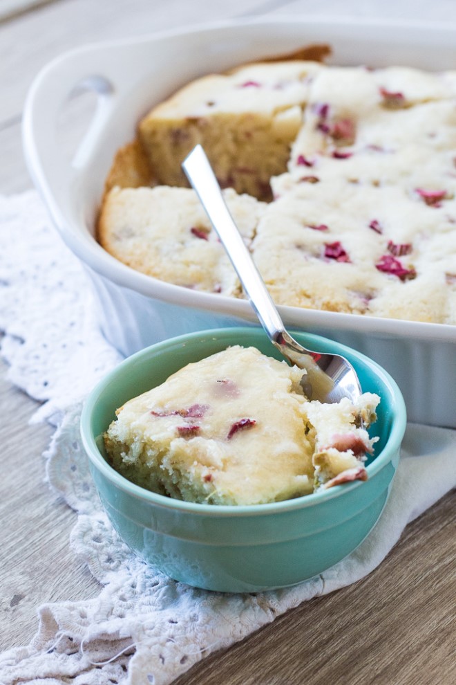 Rhubarb Cake With Butter Sauce (1) - Chocolate With Grace