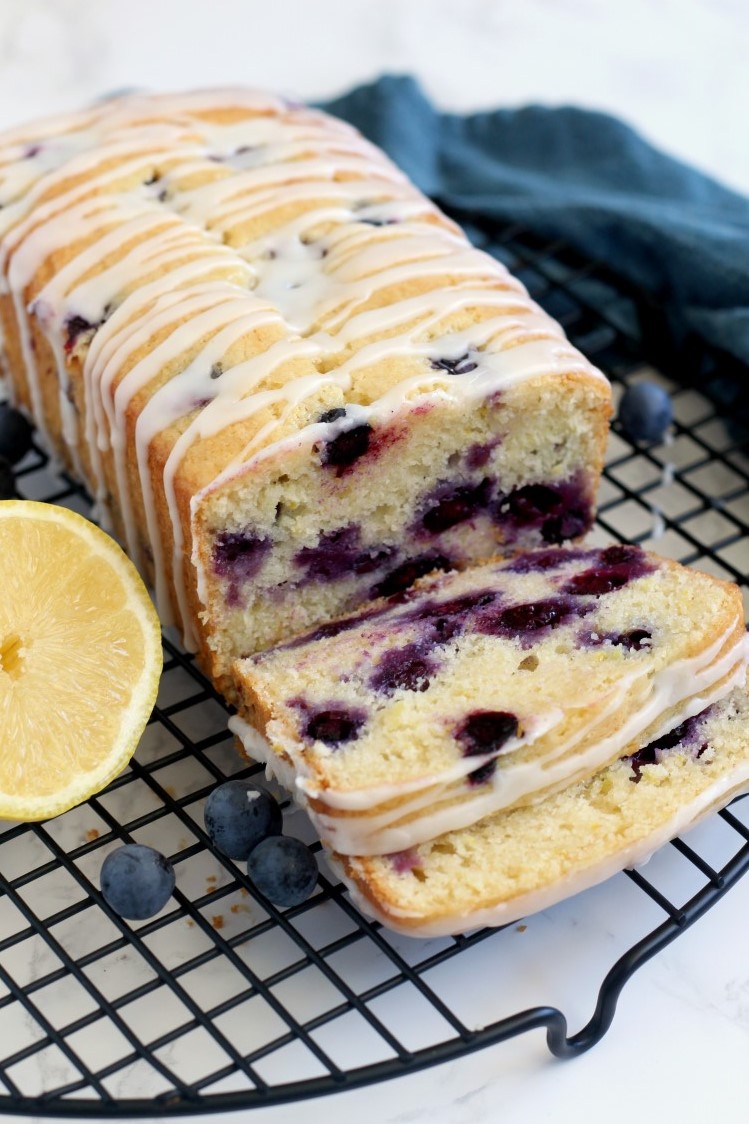 Lemon Blueberry Bread - Chocolate with Grace