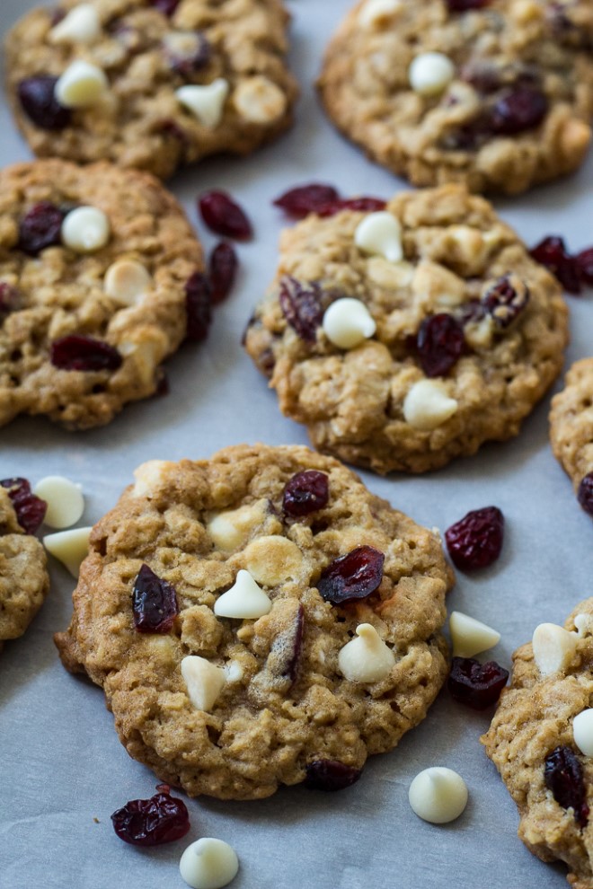 Cranberry White Chocolate Oatmeal Cookies - Chocolate With Grace