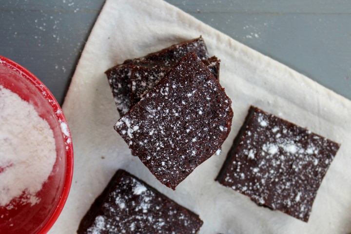 Fudgy Cocoa Brownies - Chocolate with Grace