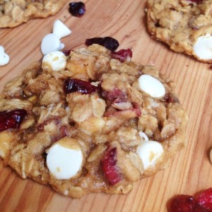 Cranberry White Chocolate Oatmeal Cookies