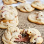 Caramel Cookies with Salty Pretzels