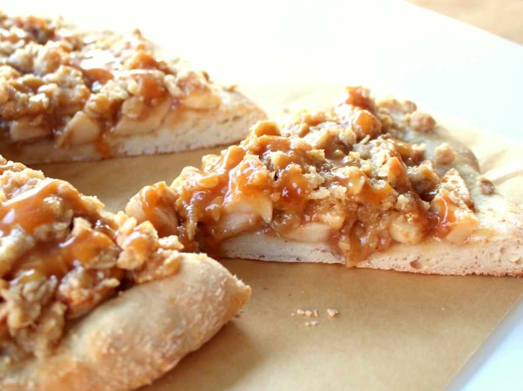 Caramel Apple Dessert Pizza