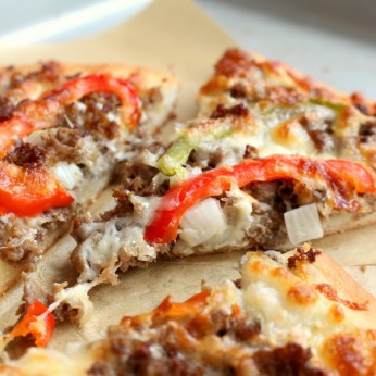 Philly Cheesesteak Pizza - The classic sandwich in pizza form!