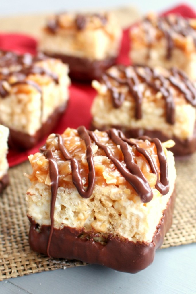 Samoa Rice Krispie Treats