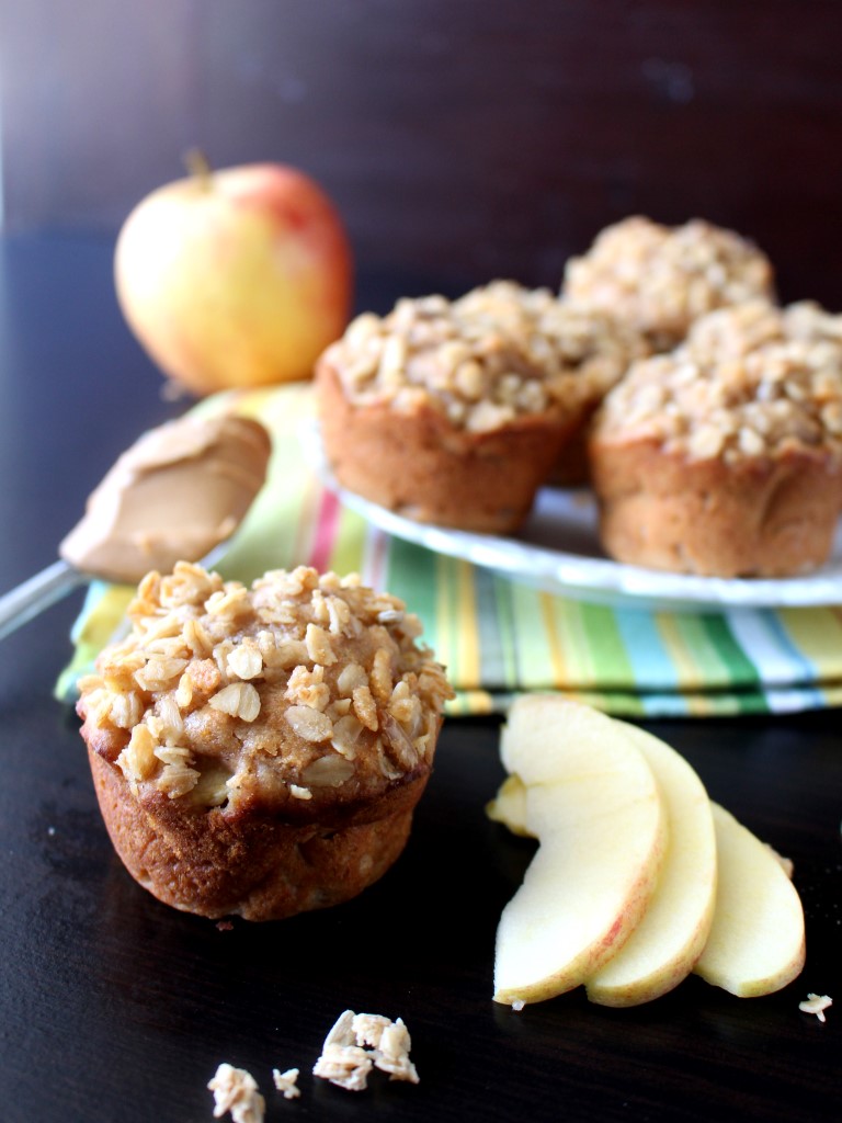 Peanut Butter Apple Muffins