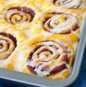 Pumpkin Cinnamon Rolls are a huge win for brunch!