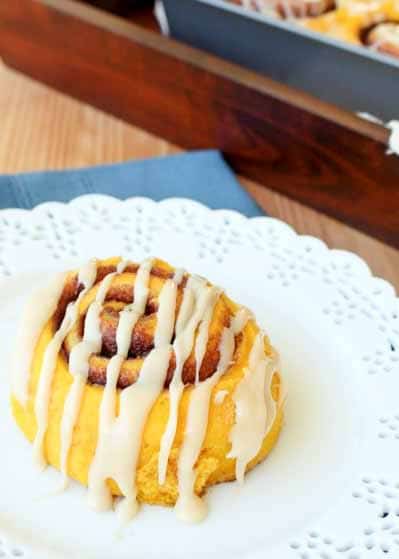 Pumpkin Cinnamon Rolls are a winning fall recipe!