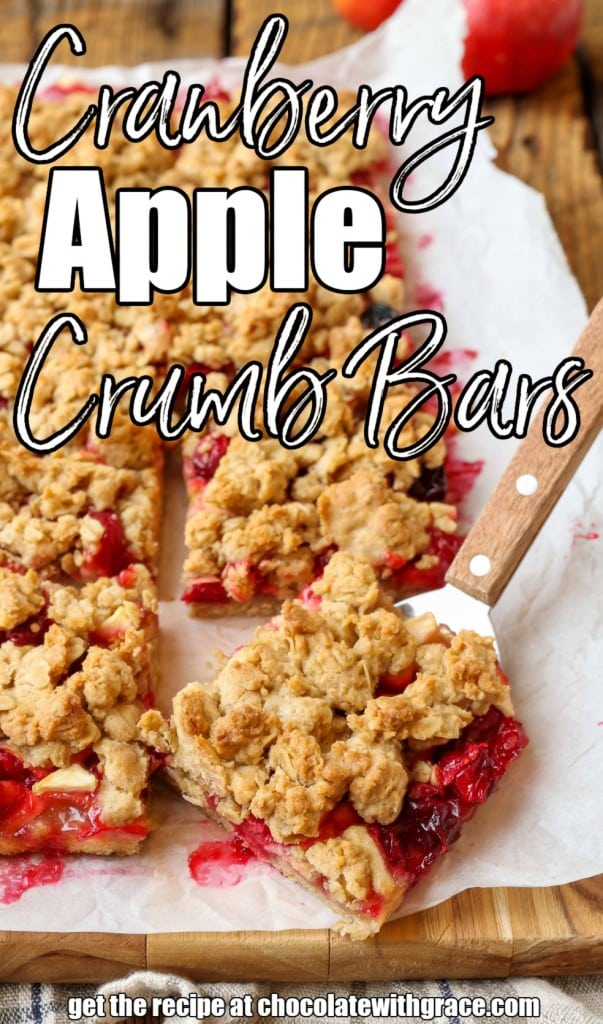 Cranberry Apple Crumb Bars