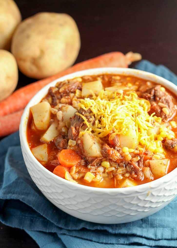 Beef Barley Soup is a winter favorite.