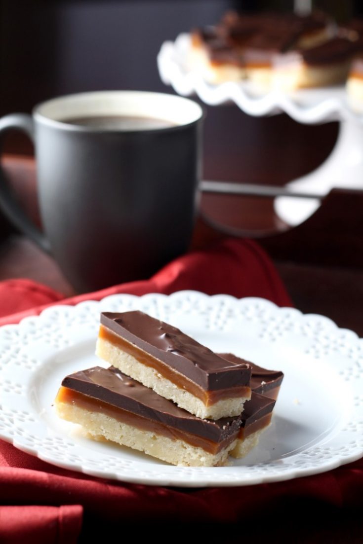 These Chocolate Caramel Shortbread bars start with buttery shortbread spread with smooth caramel and chocolate. Similar to a homemade Twix bar.