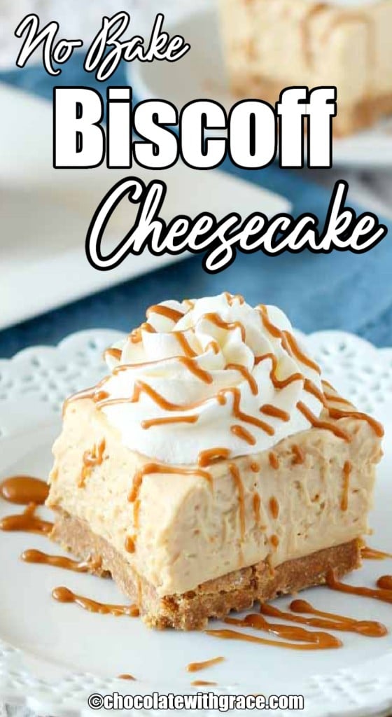 No Bake Biscoff Cheesecake