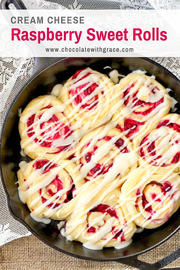 Raspberry Sweet Rolls with Cream Cheese Icing - Sally's Baking