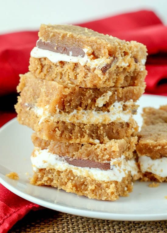 Easy Peanut Butter S'mores Bars are a kid favorite