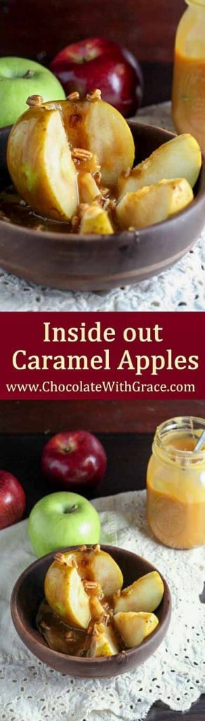 Caramel Filled Baked Apples are an inside out version of the classic!