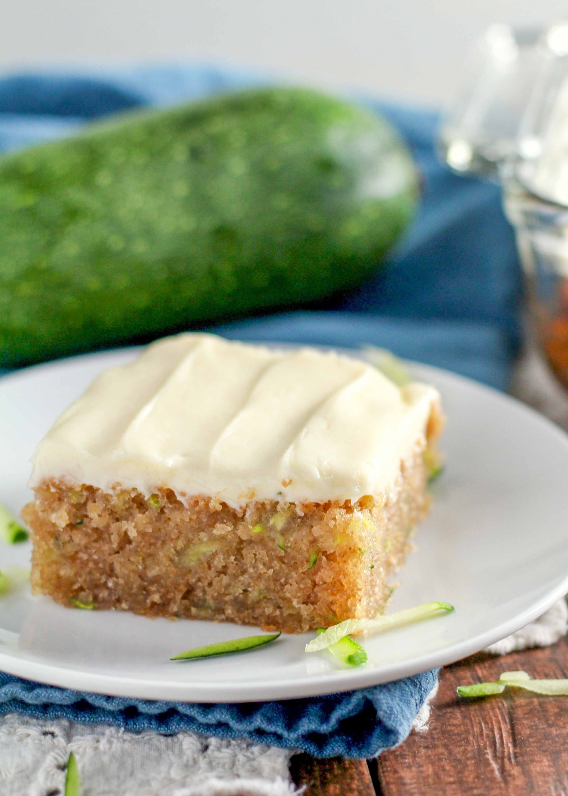 Spiced Zucchini Cake with Cream Cheese Frosting - 31 Daily