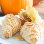 Pumpkin Pie Puff Pastry Turnovers are an easy holiday dessert!