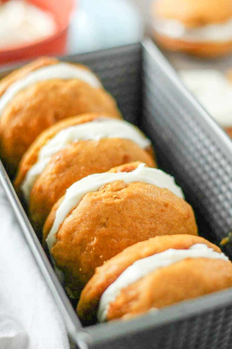 Cream Cheese Filled Pumpkin Whoopie Pies