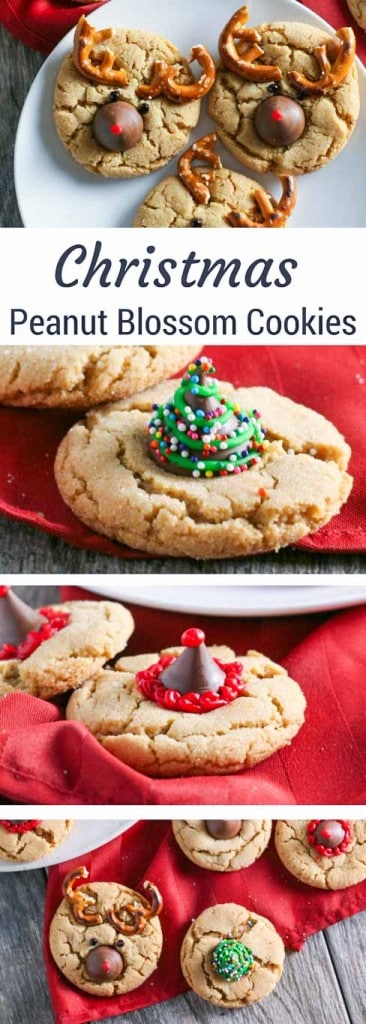 Christmas Peanut Blossom Cookies