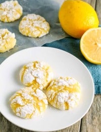 Lemon Crinkle Cookies are a popular classic.