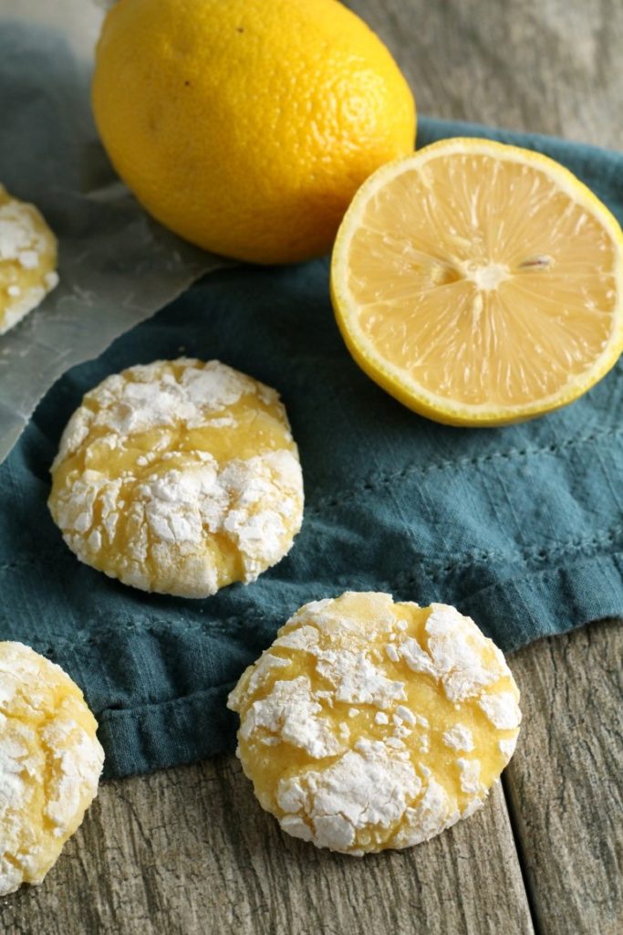 Lemon Crinkle Cookies from Scratch Chocolate with Grace