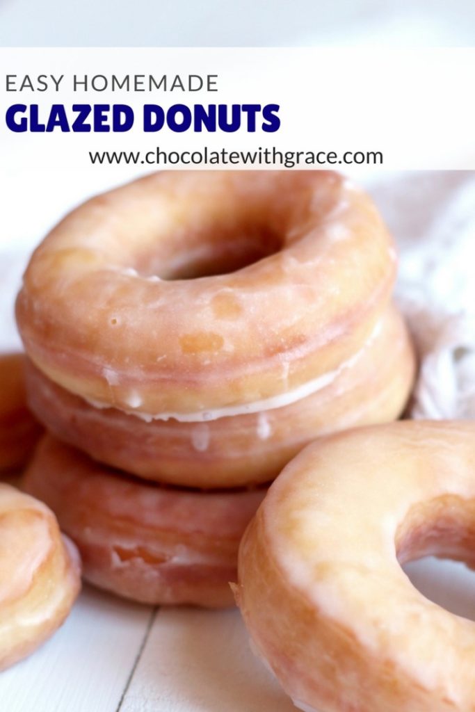 Homemade Fried Yeast Donuts with Vanilla or chocolate glaze and sprinkles of course. Because sprinkle donuts are the best!