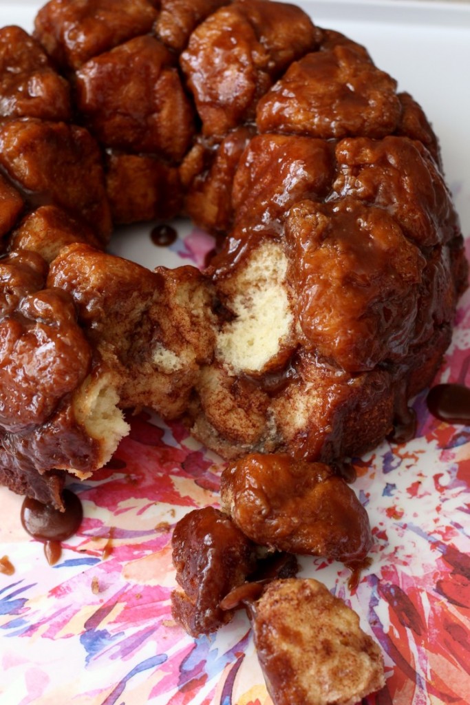 Homemade Monkey Bread from Scratch. Gooey, caramel goodness that is perfect for Brunch on Mother's day, Christmas or any day you want.