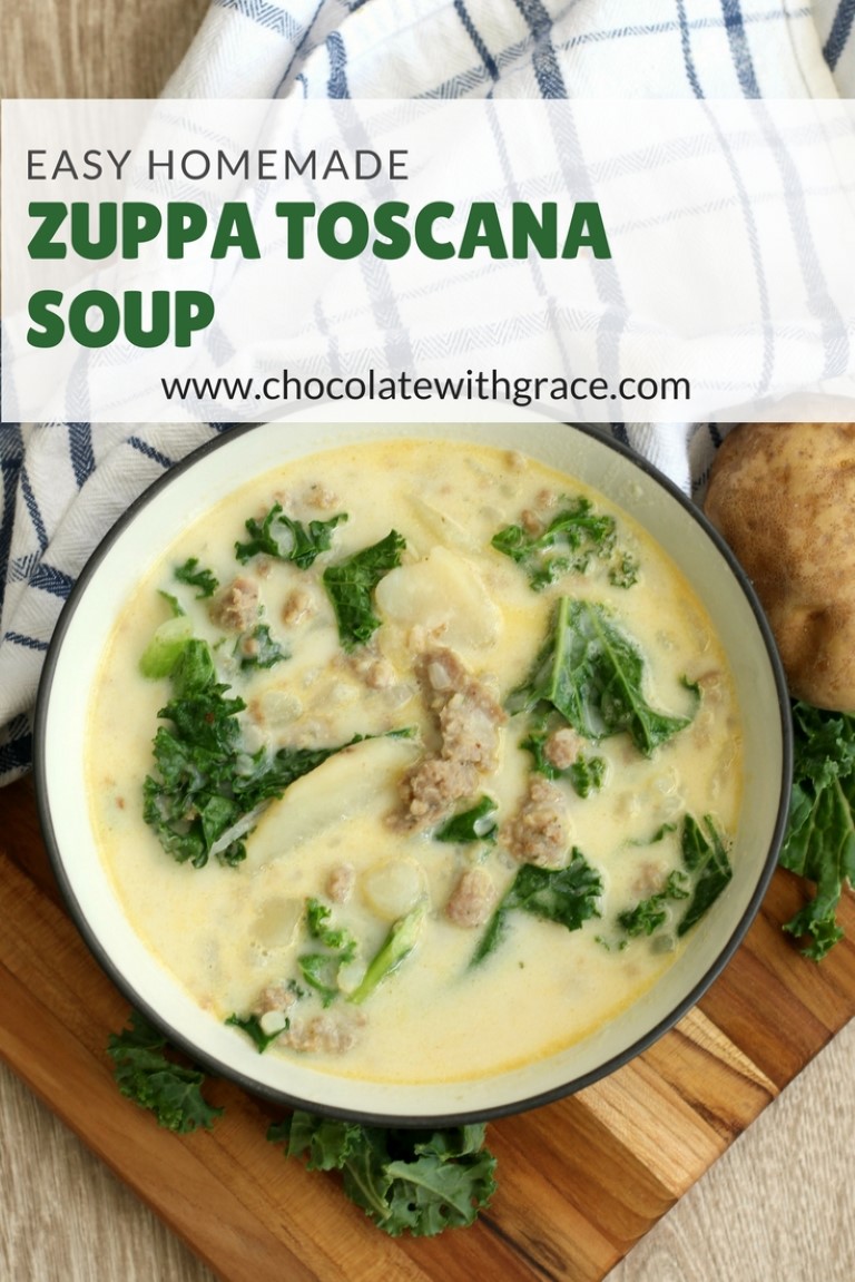 Zuppa Toscana Soup (1 Pot, 1 Hour) - Chocolate With Grace