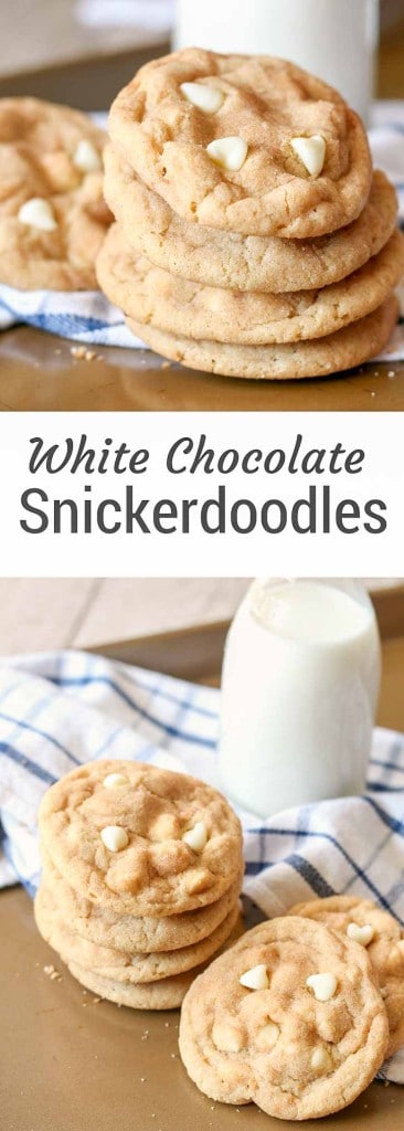 White Chocolate Snickerdoodles are a kid and adult favorite!