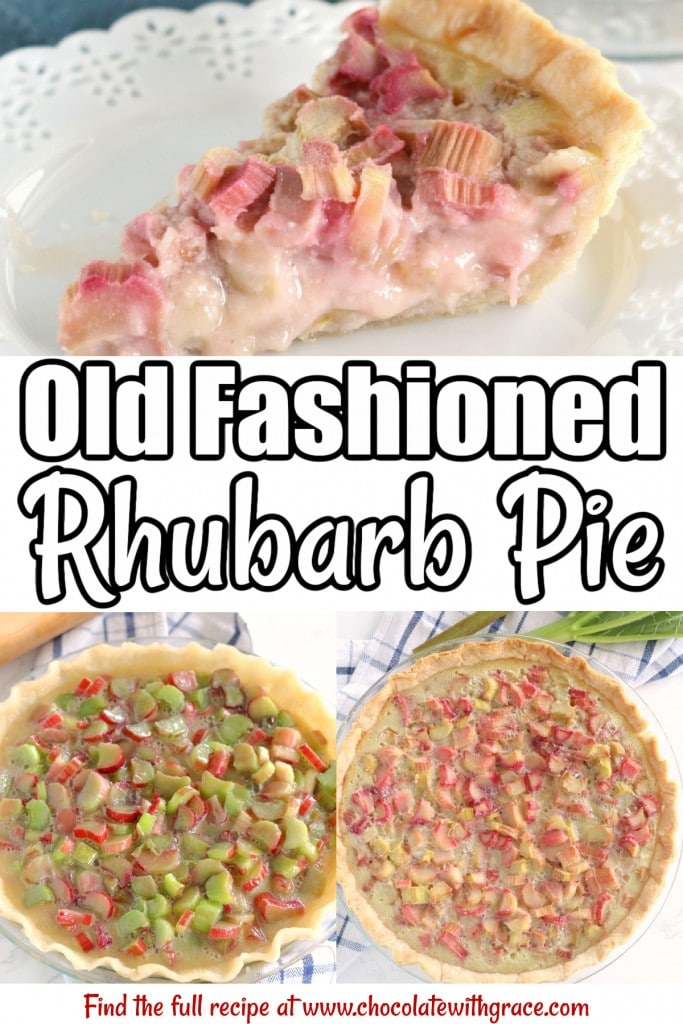 Rhubarb Custard Pie - just like Grandma used to make!