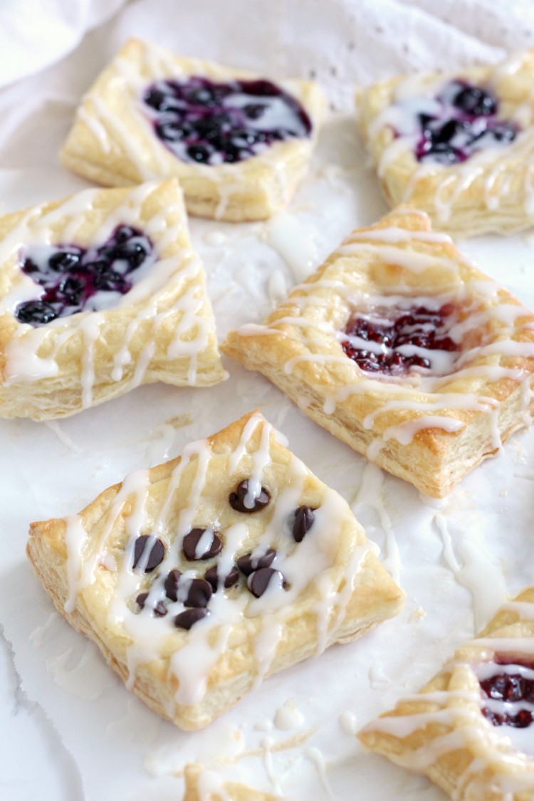 Easy Strawberry Puff Pastry Stacks with Cream - Cooking Gorgeous