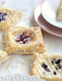Easy Cream Cheese Puff Pastry Dessert. Try these easy danishes made from puff pastry. Try anh flavor you want, chocolate, raspberry, blueberry or any fruit you want. Quick and easy Brunch Dessert.