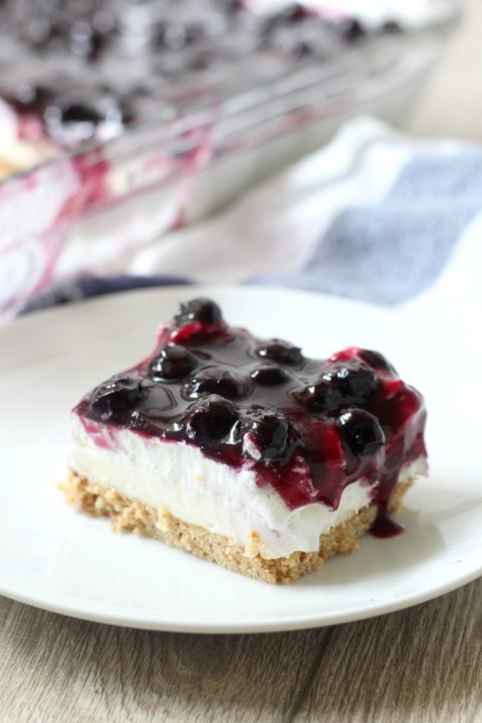 No Bake Blueberry Cheesecake - Chocolate With Grace