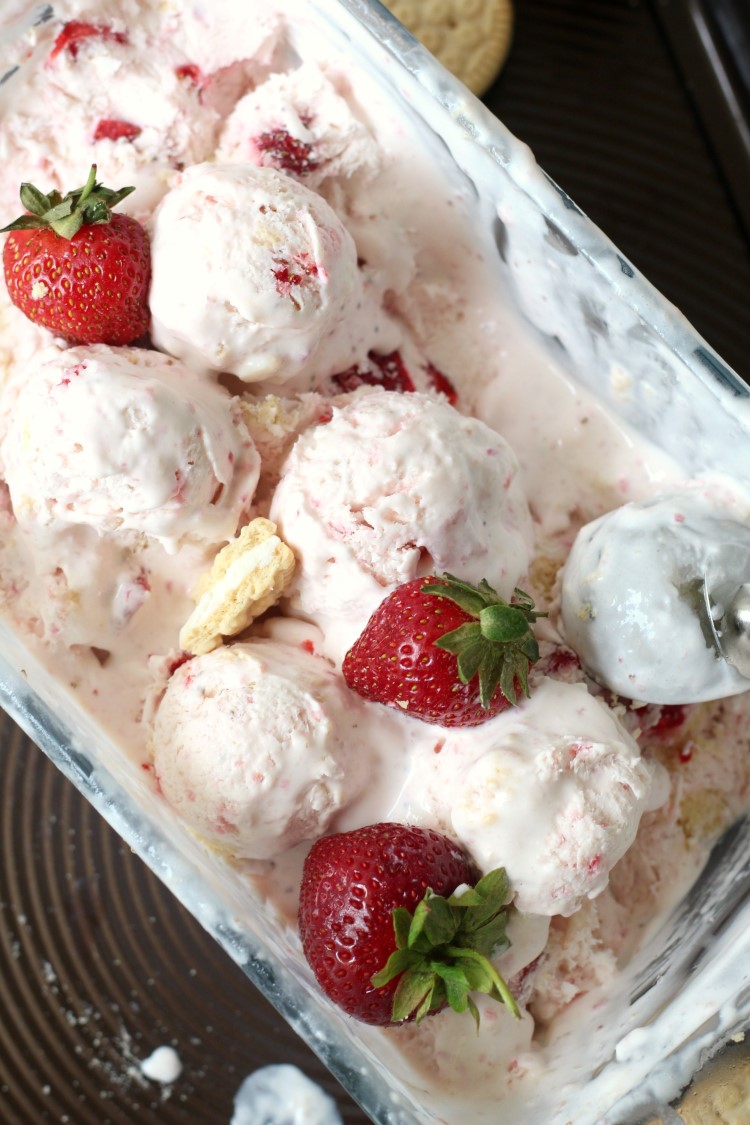 Strawberry Shortcake Ice Cream - Chocolate With Grace