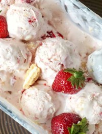 Strawberry Shortcake Ice Cream is a no churn favorite.
