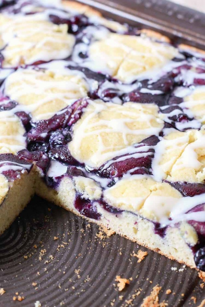 Berry filled Blueberry Pie Bars are a summer treat!