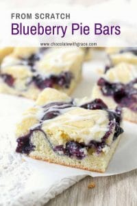 Blueberry Pie Bars - Chocolate with Grace