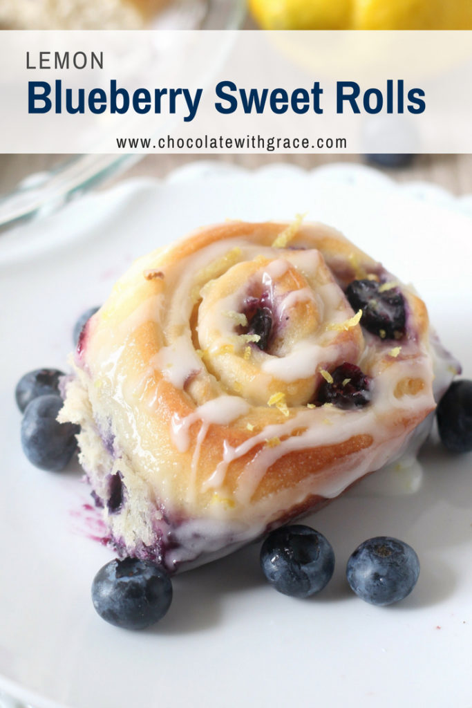 Lemon Blueberry Sweet Rolls are perfect for breakfast or dessert. They are a fun weekend baking project in the summer. Or all year round since they are made using frozen blueberries.