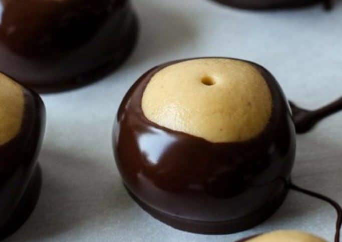 Buckeyes (Peanut Butter Balls) - Chocolate with Grace