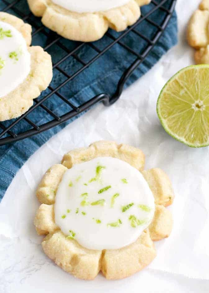 Coconut Sugar Cookies with Lime