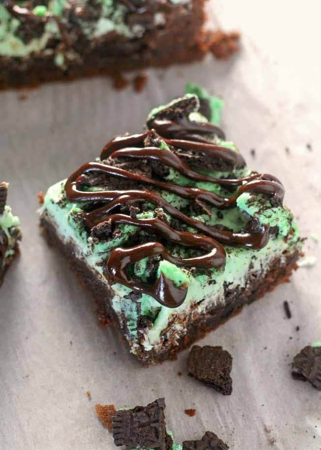 Frosted Mint Brownies