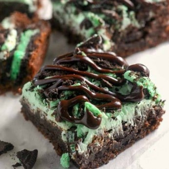 Mint Oreo Brownies