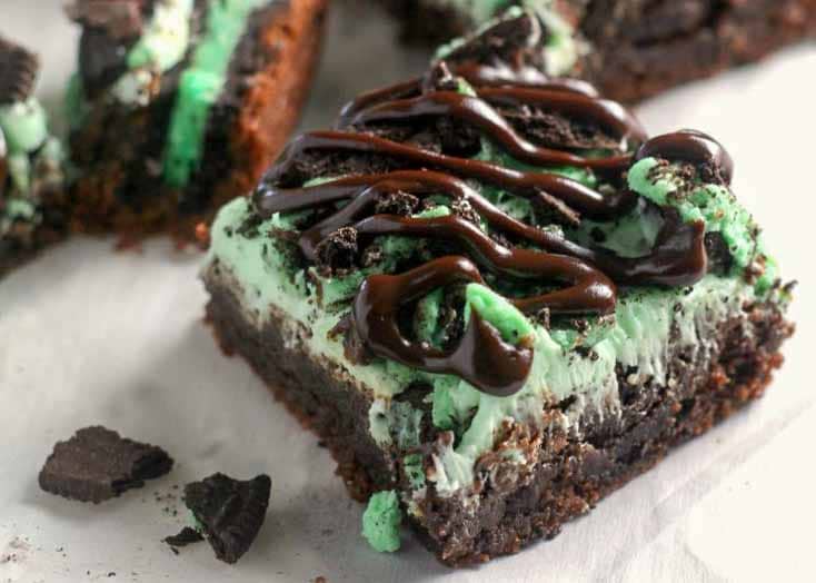 Irresistible Frosted Mint Brownies
