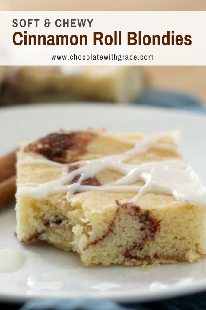 Cinnamon Roll Blondies